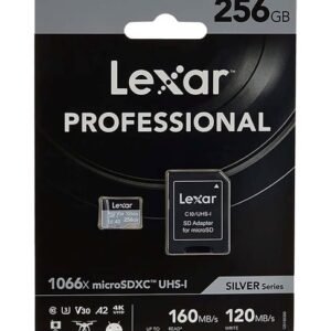 ذاكرة Lexar Professional SILVER PLUS microSDXC بسعة 256 جيجابايت